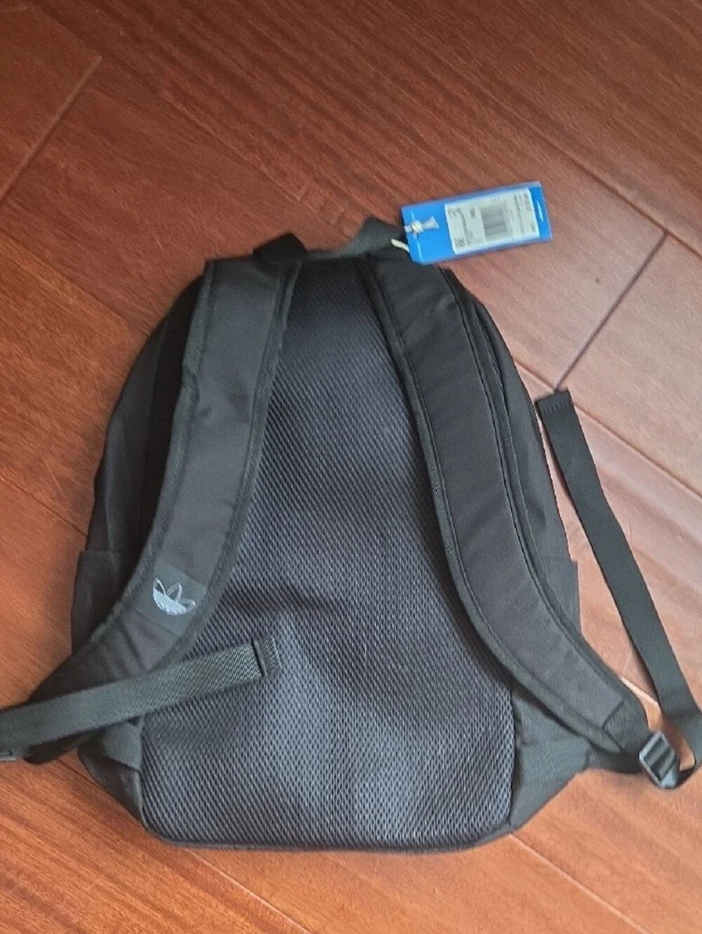 adidas Black Trefoil Logo Backpack for Men